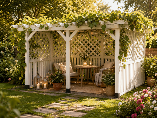 Una mattina che inizia nel tuo gazebo da giardino