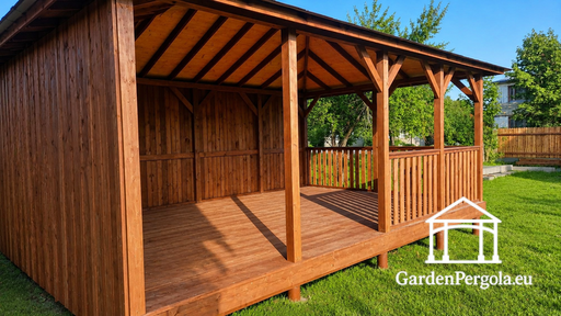Gazebo da Giardino in Legno 4x6 m