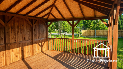Gazebo da Giardino in Legno 4x6 m
