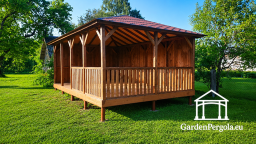 Gazebo da Giardino in Legno 4x6 m