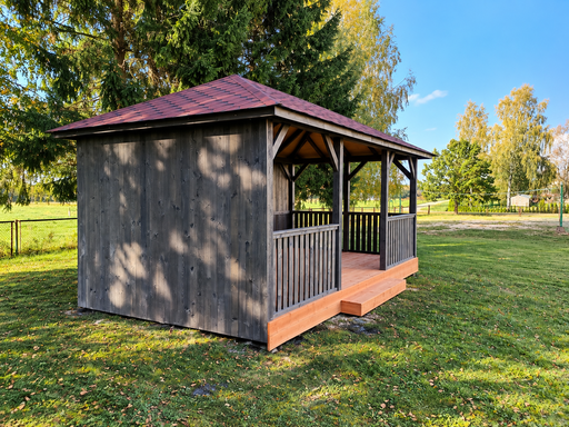 Gazebo da giardino in legno 3x6 m