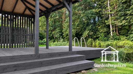Terrazza in legno per area balneare 3 x 5 m